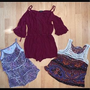 Size sm girls clothes lot
